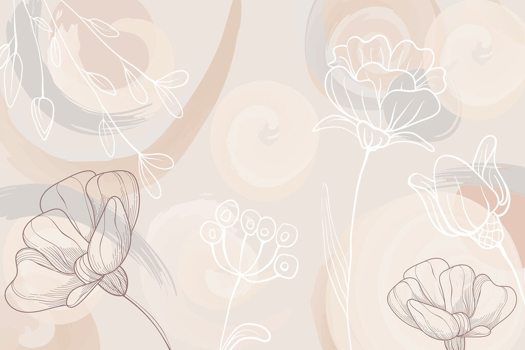 Soft floral patterns in gentle hues