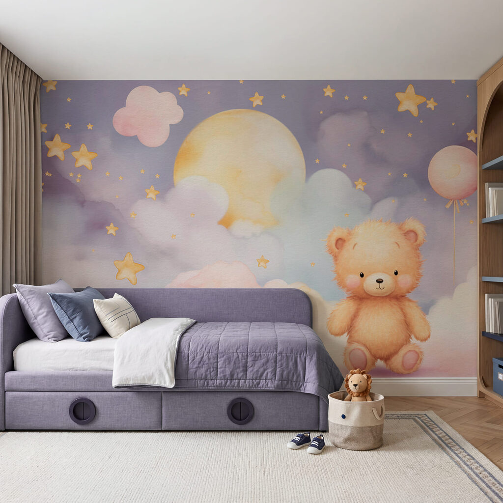 Teddy bear sitting on a cloud Teddy bear sitting on a cloud