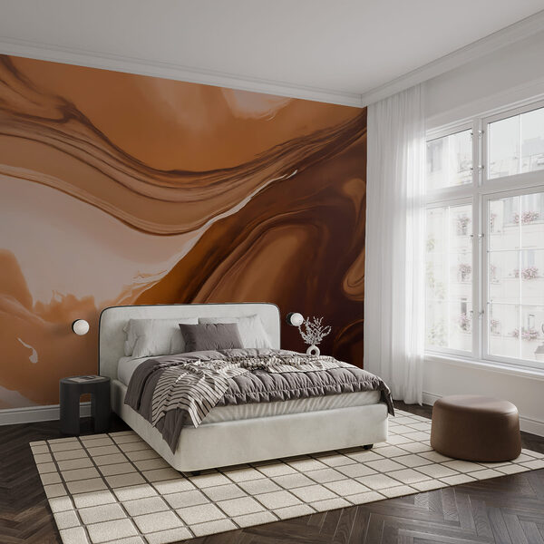 Flowing shades of warm earth tones
