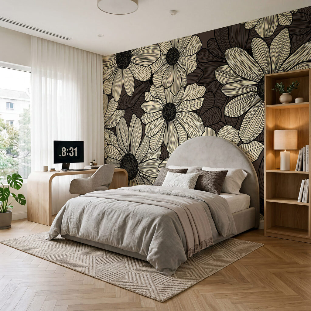 Floral patterns in soft tones Floral patterns in soft tones
