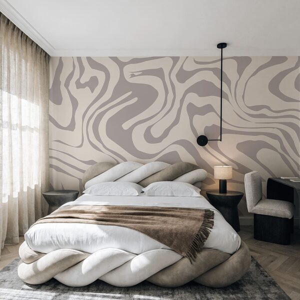 Abstract wave patterns in soft tones Abstract wave patterns in soft tones