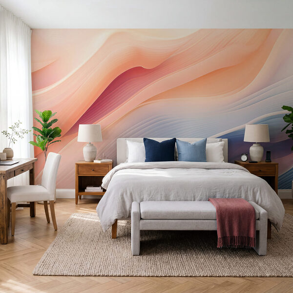 Soft Waves in Gentle Pastel Colors Soft Waves in Gentle Pastel Colors