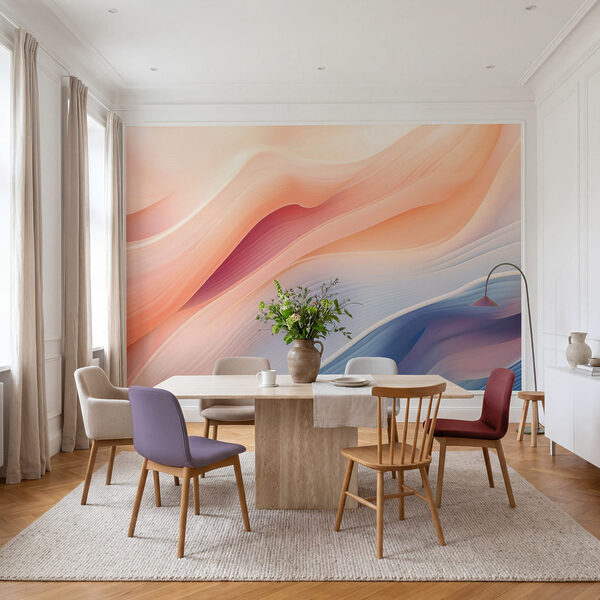 Soft Waves in Gentle Pastel Colors Soft Waves in Gentle Pastel Colors