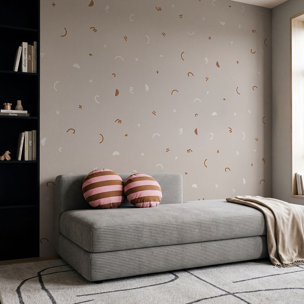 Pattern of small shapes and symbols Pattern of small shapes and symbols