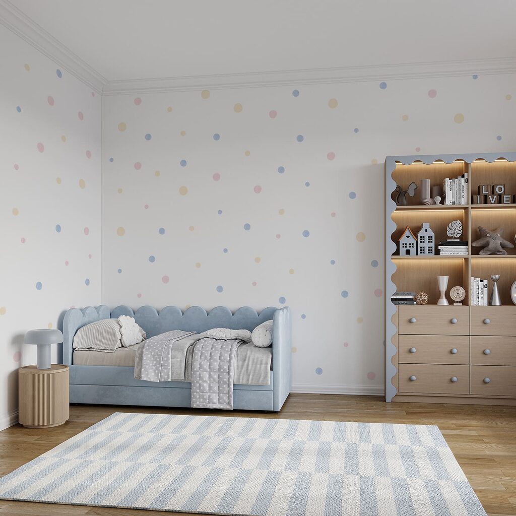 White background with multicolored dots White background with multicolored dots