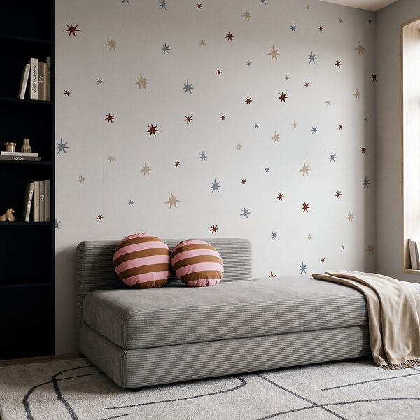Wall mural Pattern of small stars (SKU: t00808) Wall mural Wall mural Pattern of small stars (SKU: t00808)