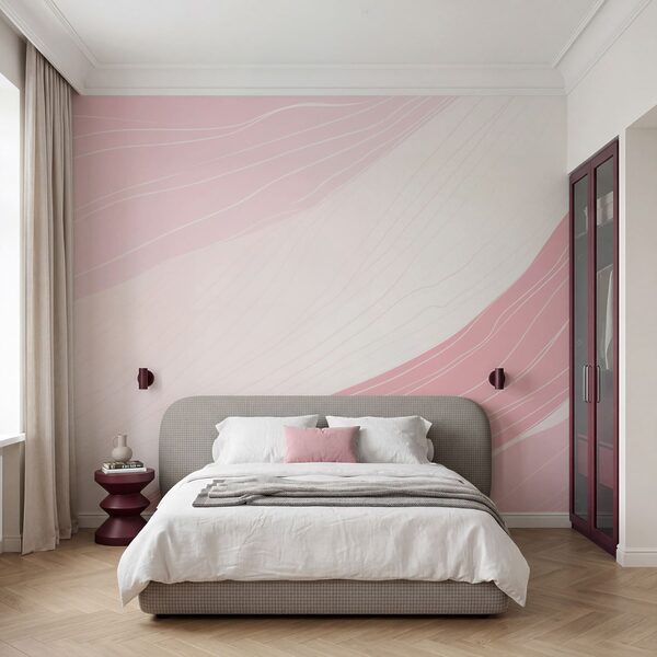 Pink and white wavy lines Pink and white wavy lines