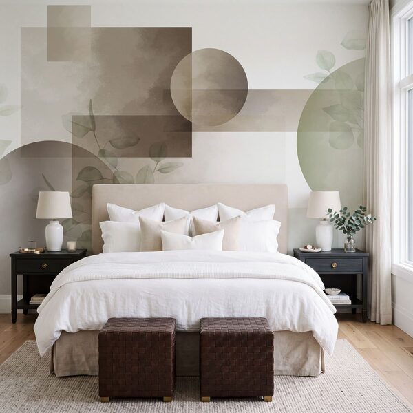 Abstract shapes with gentle foliage details Abstract shapes with gentle foliage details