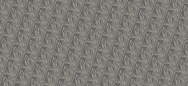 Pattern of leaves on a gray background