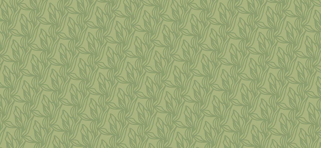 Green pattern with leaves