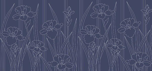 Blue and white floral pattern Blue and white floral pattern