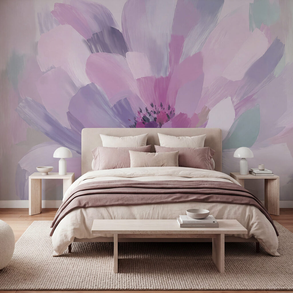 Delicate petals in soft pastel hues
