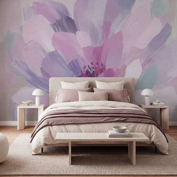 Delicate petals in soft pastel hues