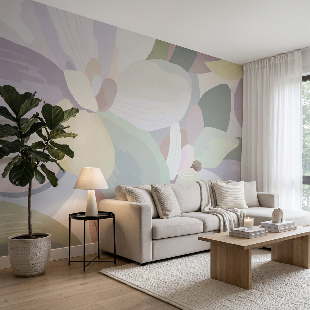 Colorful flower painting