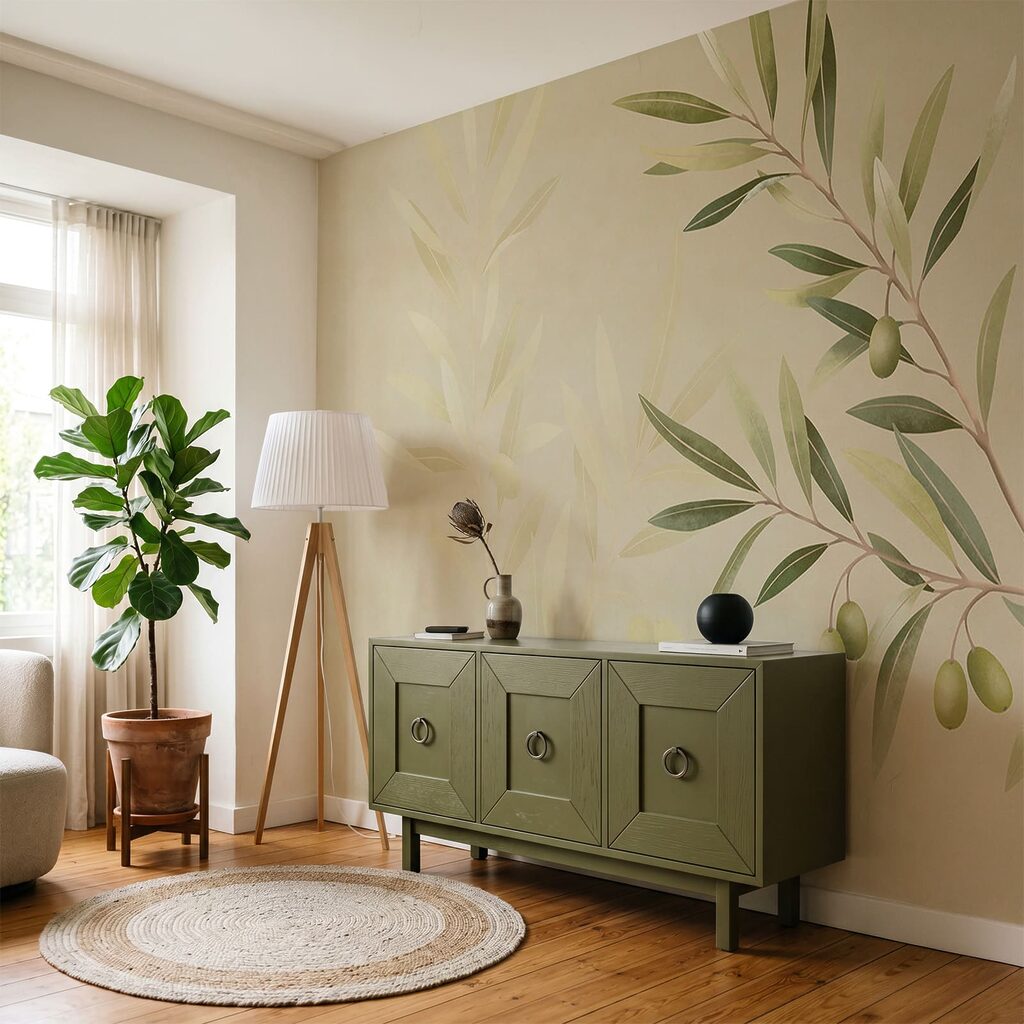 Delicate olive branch design element Delicate olive branch design element