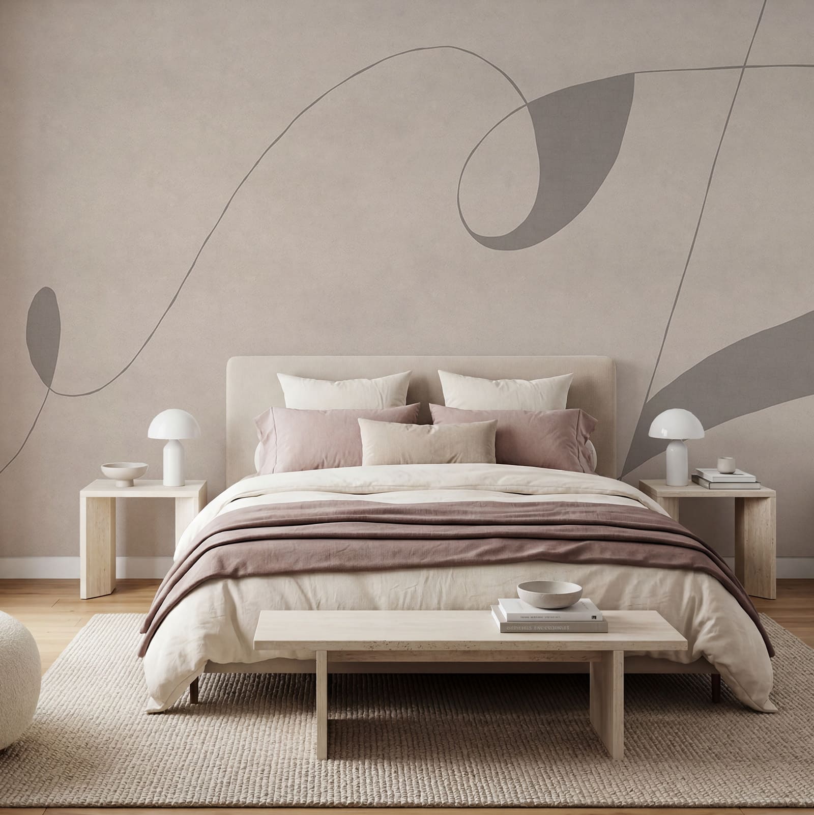 Grey and black swirly line