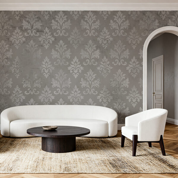 Wallpaper with white fleur-de-lis Wallpaper with white fleur-de-lis