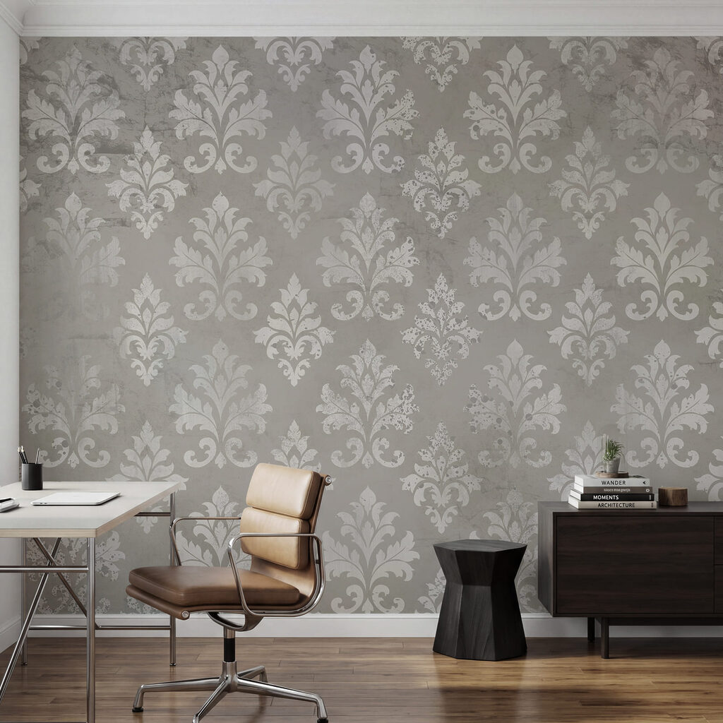 Wallpaper with white fleur-de-lis Wallpaper with white fleur-de-lis