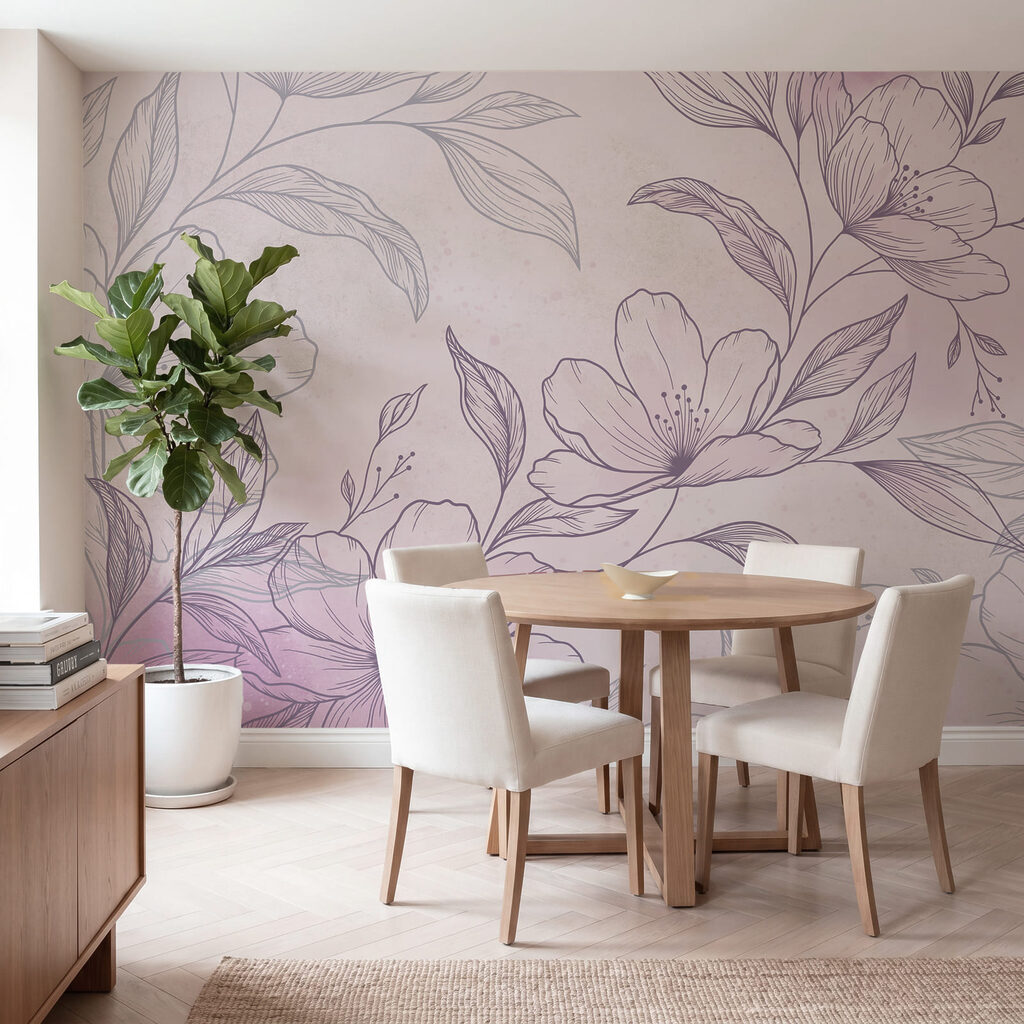 Delicate blooms on a soft background