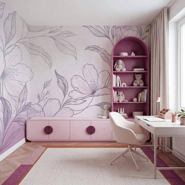 Delicate blooms on a soft background
