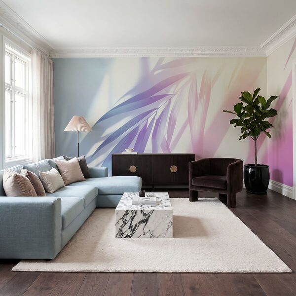 Delicate foliage with soft pastel hues Delicate foliage with soft pastel hues