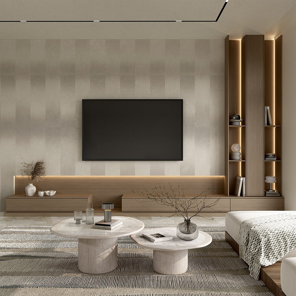 White and grey striped wall White and grey striped wall