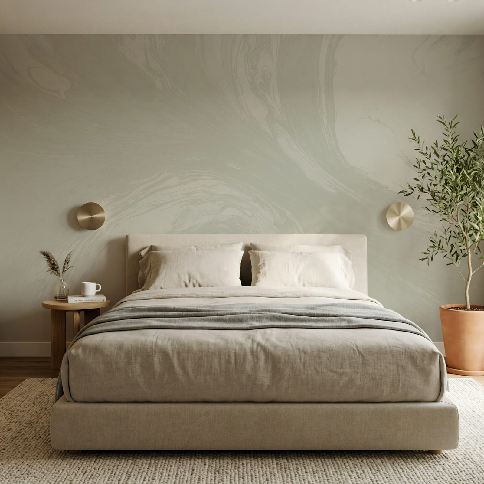 White and gray swirls