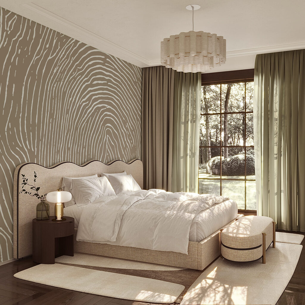 Natural lines create a unique pattern