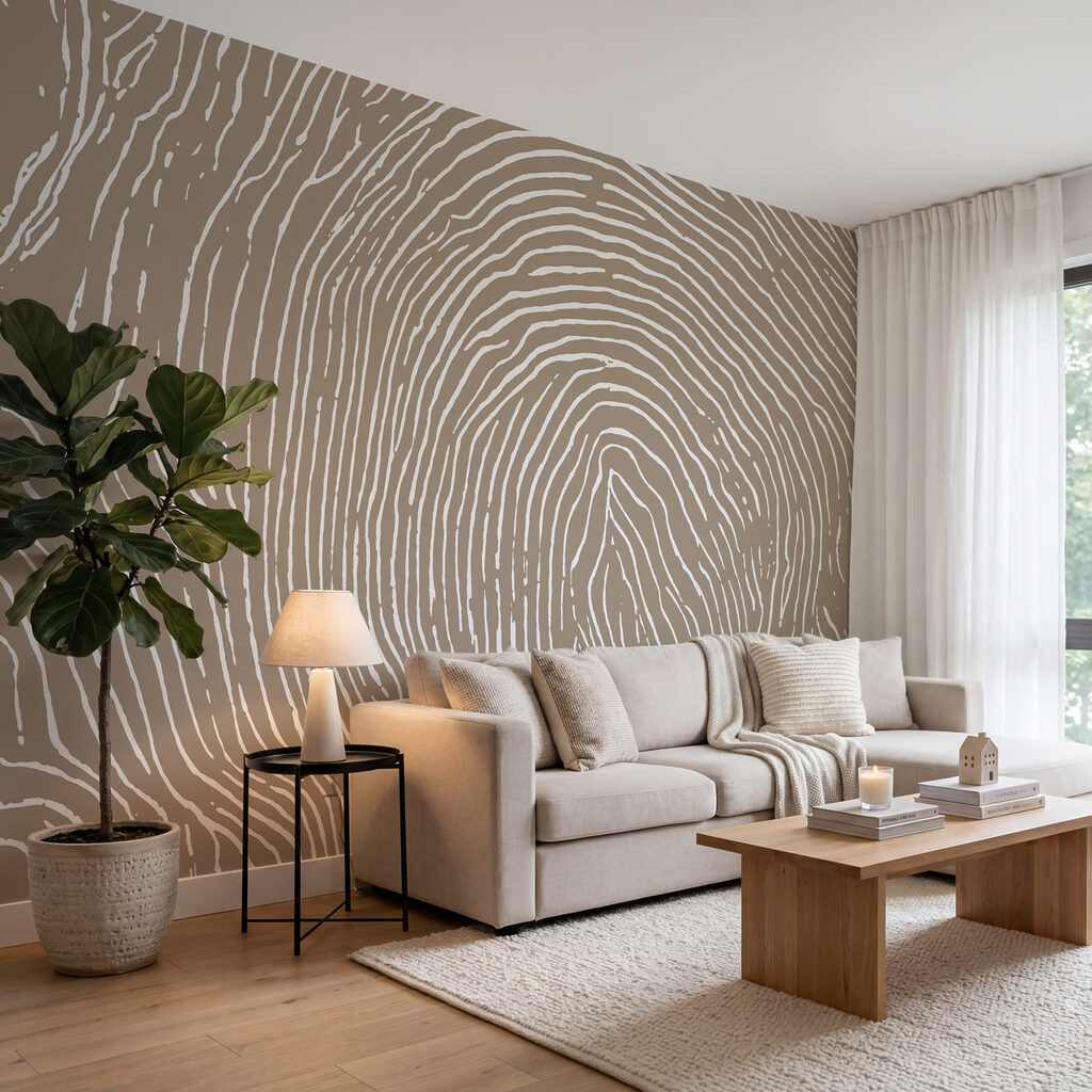 Natural lines create a unique pattern