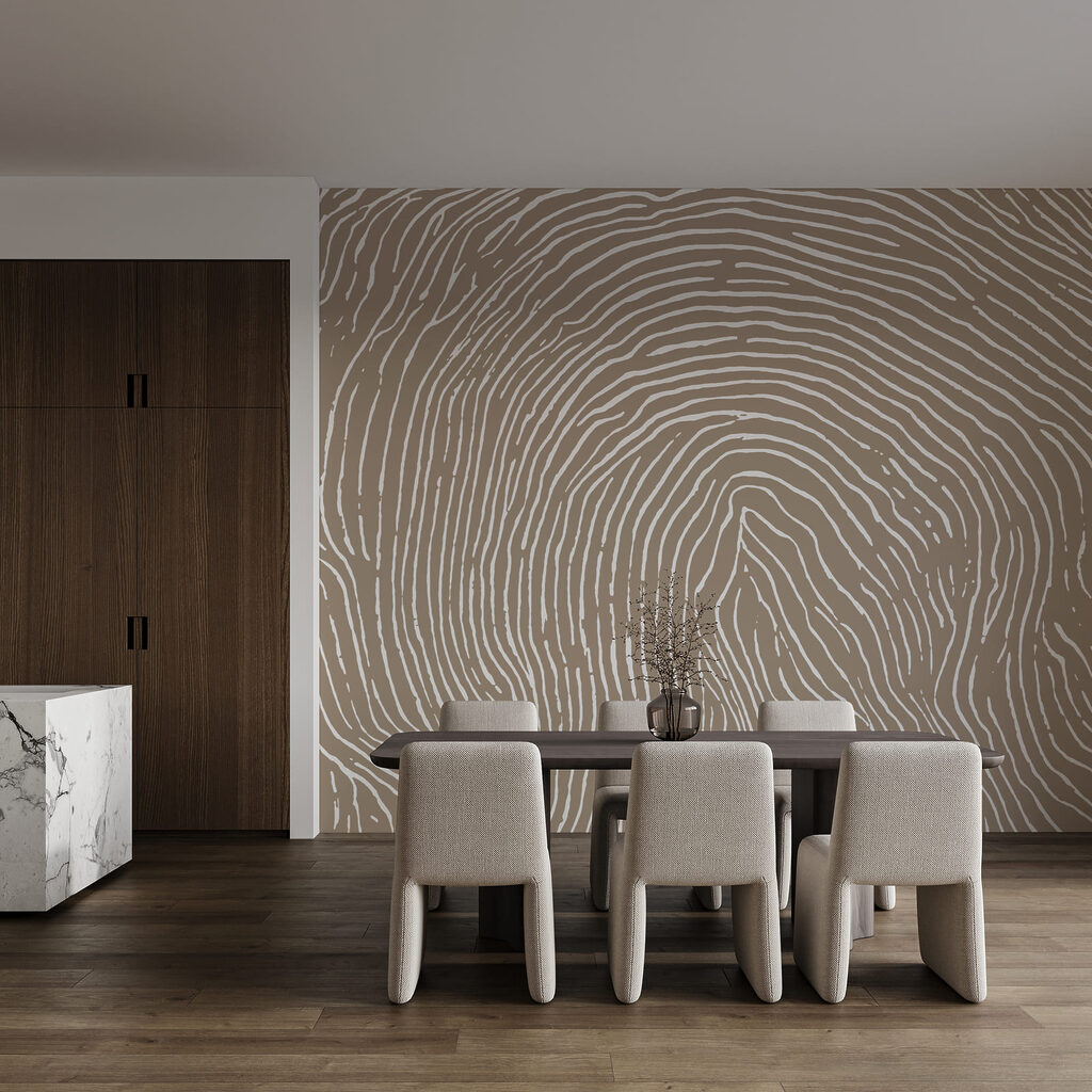 Natural lines create a unique pattern