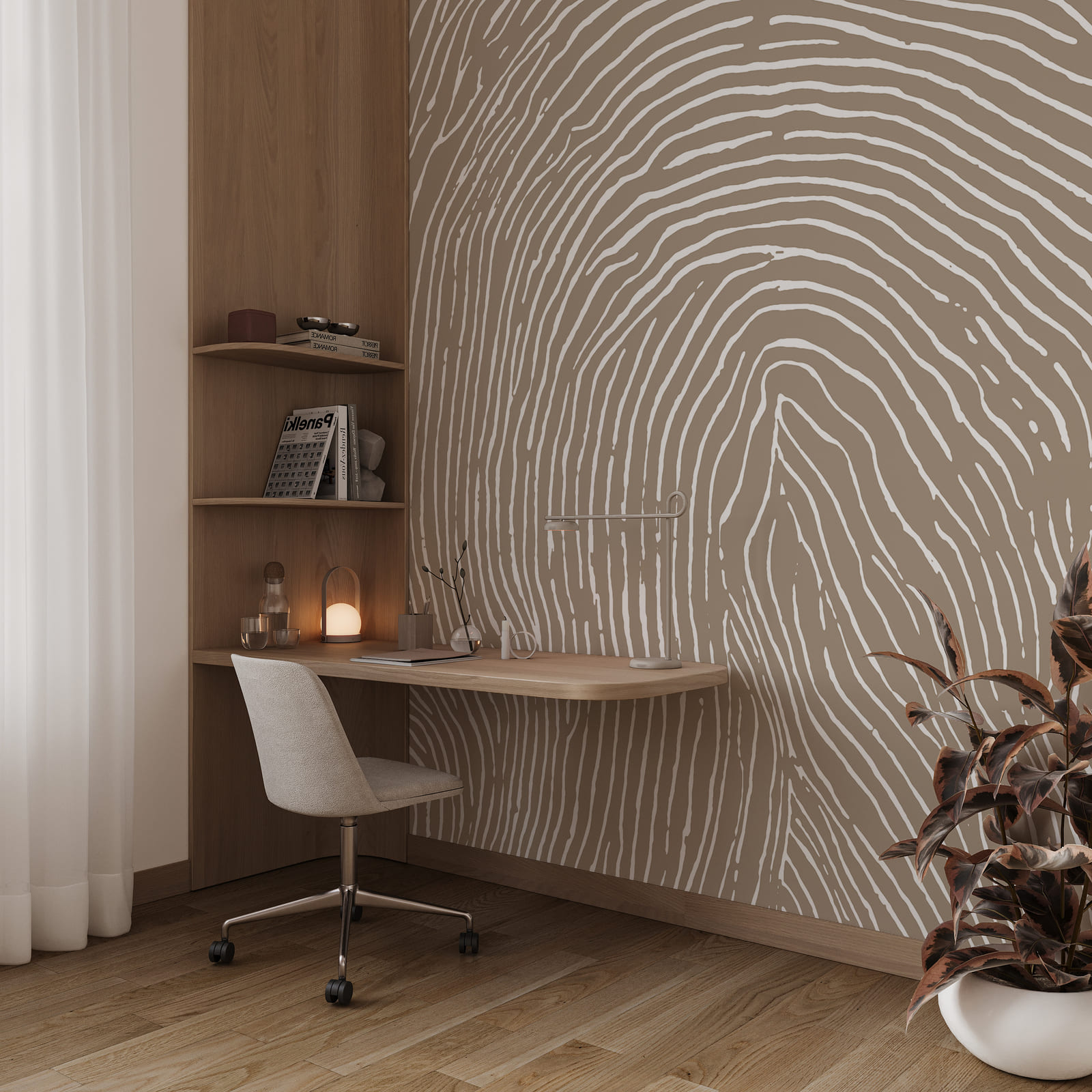 Natural lines create a unique pattern