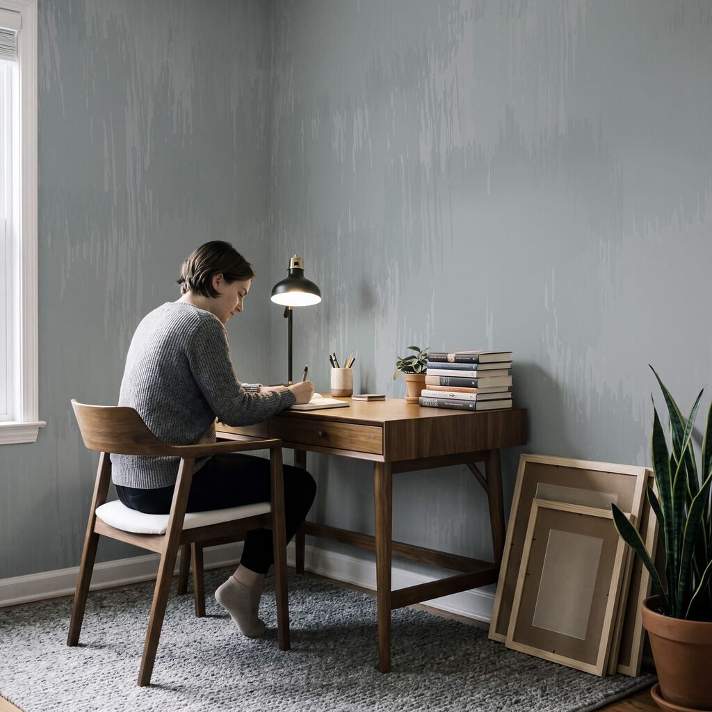 Soft hues create a calming vibe