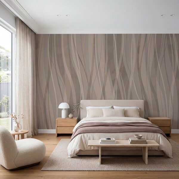 Brown and white wavy pattern Brown and white wavy pattern