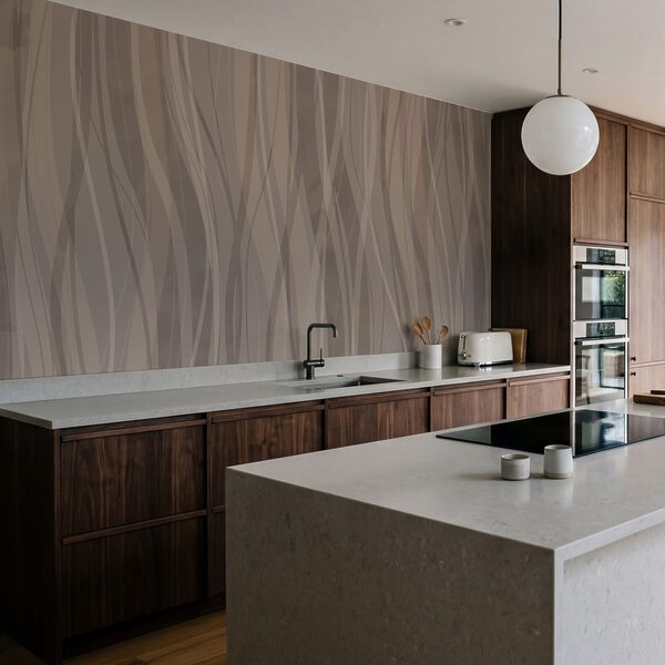 Brown and white wavy pattern Brown and white wavy pattern