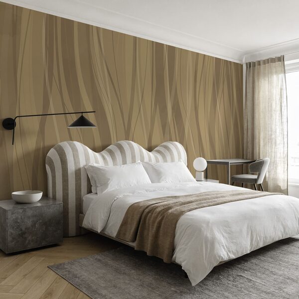 Brown and white wavy pattern