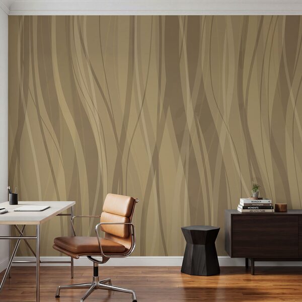Brown and white wavy pattern