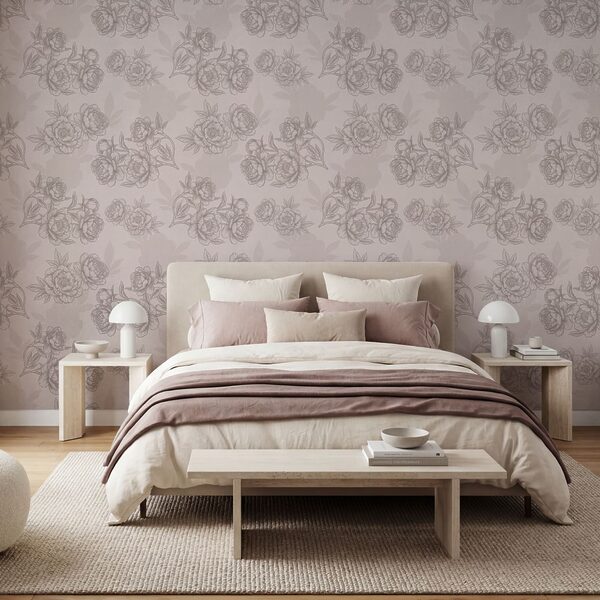 Floral pattern with delicate linework Floral pattern with delicate linework