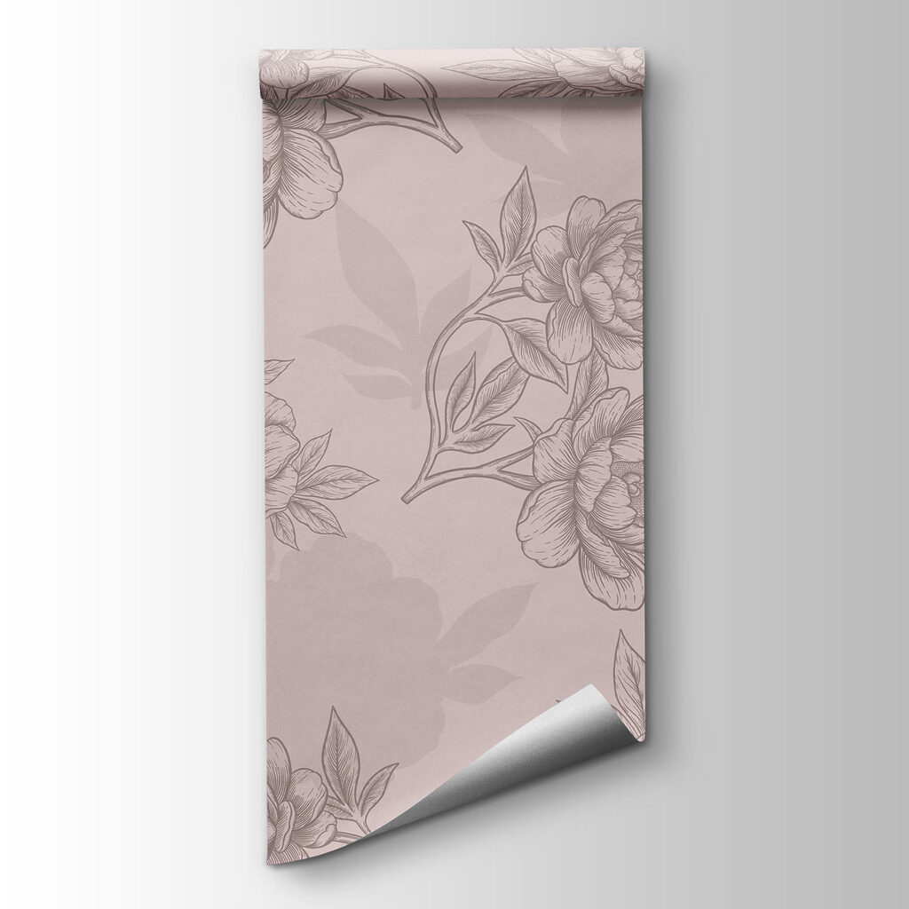 Floral pattern with delicate linework Floral pattern with delicate linework