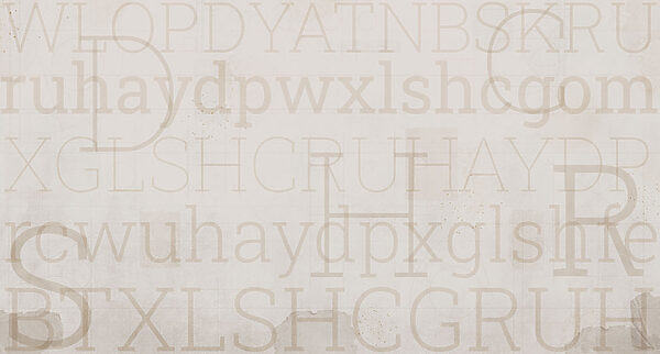 White background with letters White background with letters