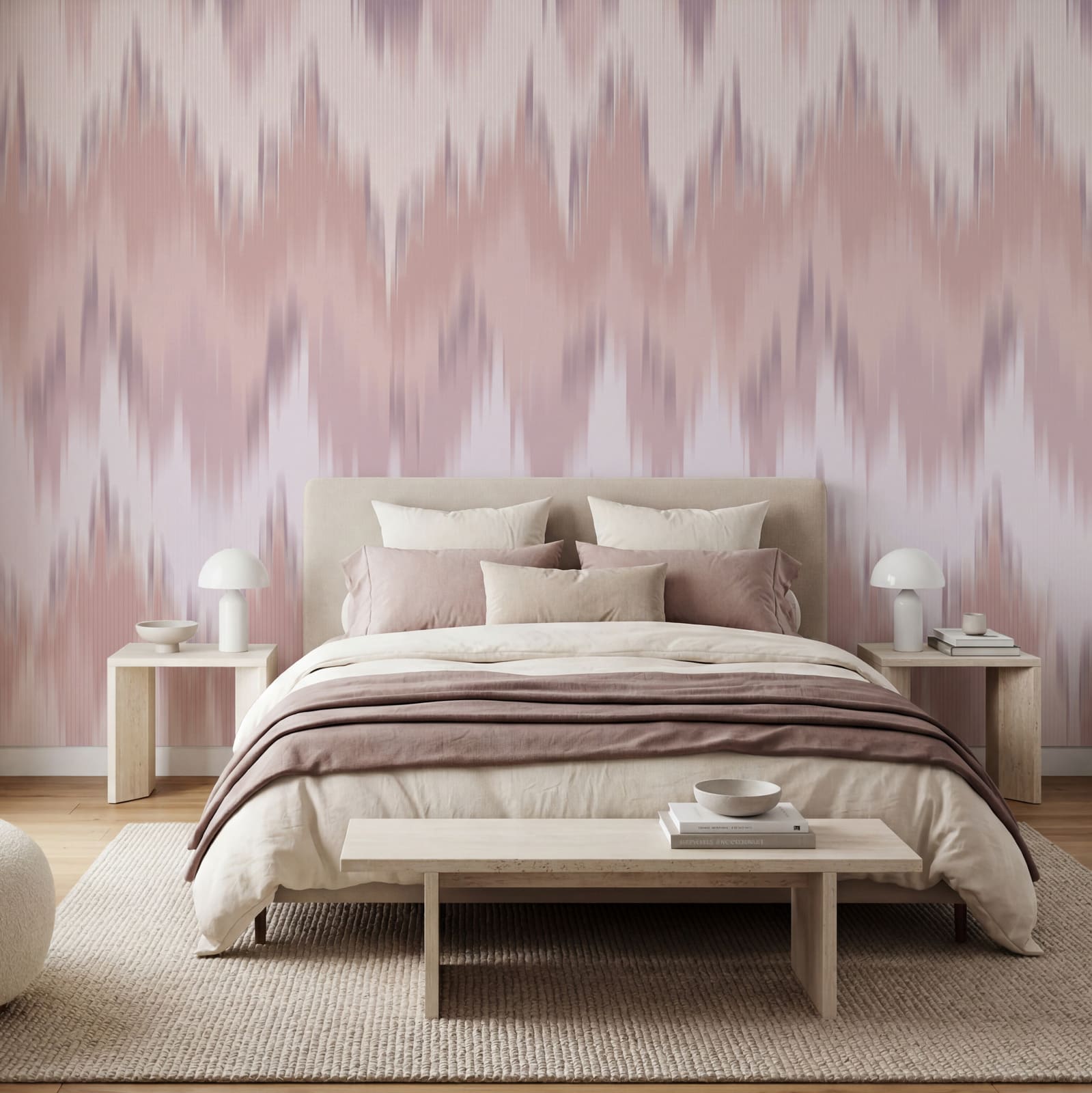 Pink and white zigzag pattern Pink and white zigzag pattern