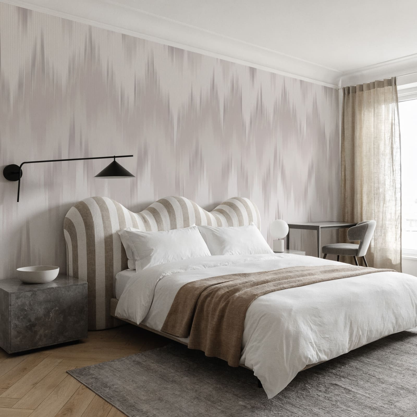 White and gray zigzag pattern White and gray zigzag pattern