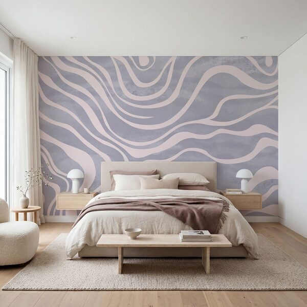 Flowing lines in soft pastel tones Flowing lines in soft pastel tones