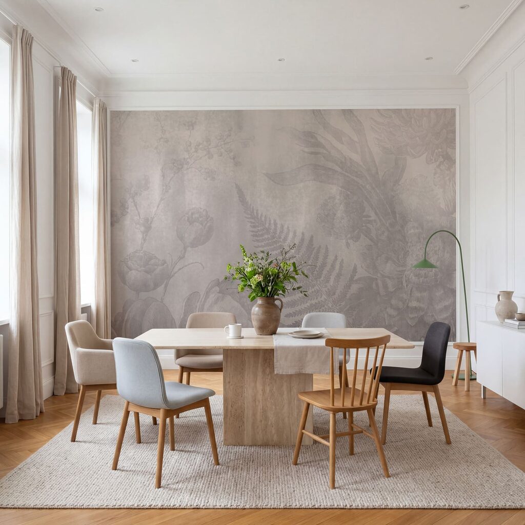 Delicate floral design in soft tones Delicate floral design in soft tones