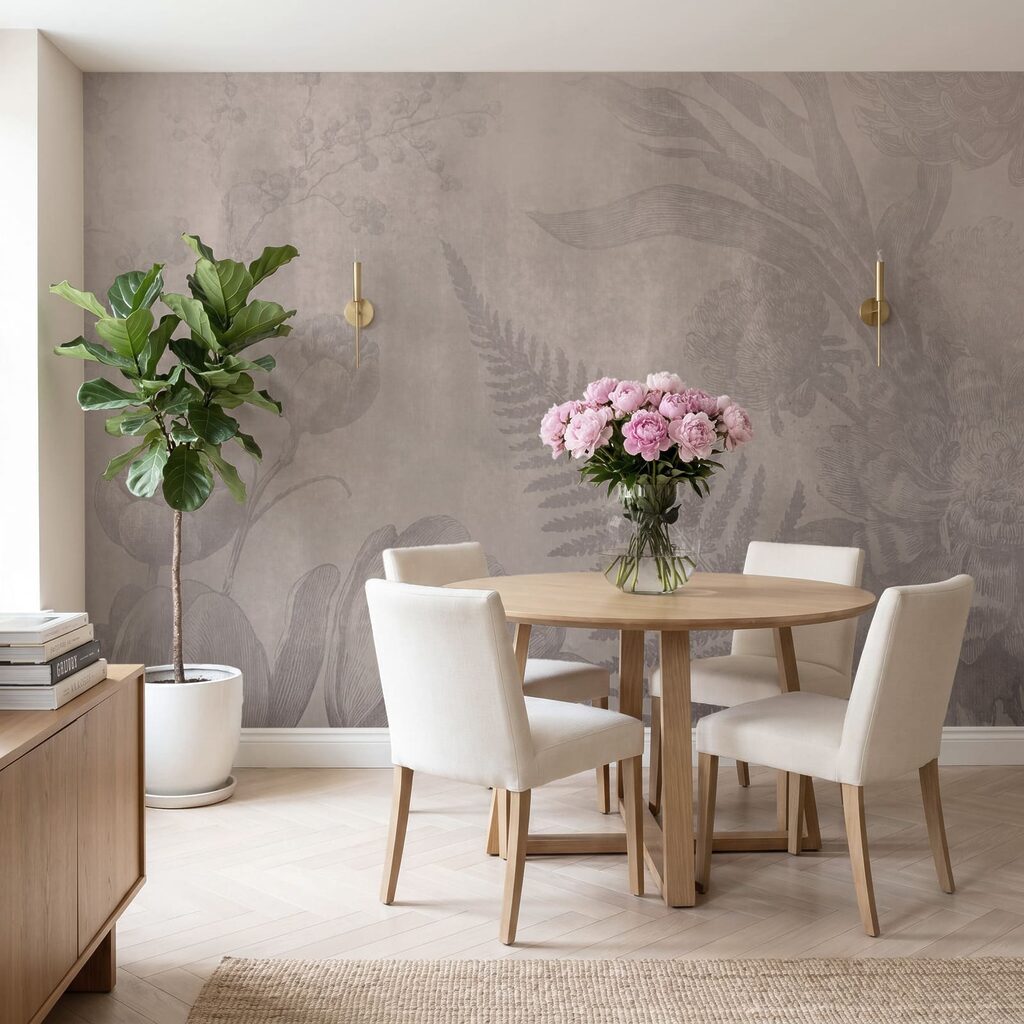 Delicate floral design in soft tones Delicate floral design in soft tones