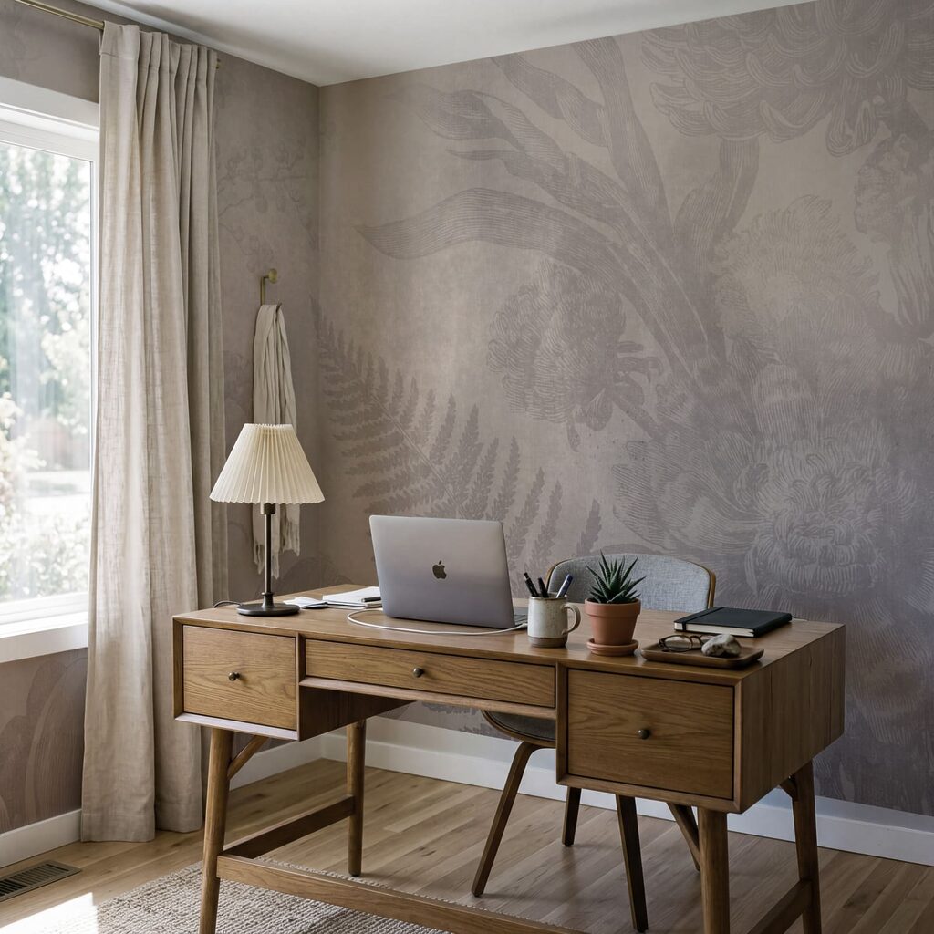 Delicate floral design in soft tones Delicate floral design in soft tones