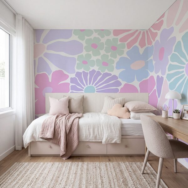 Pattern of flowers on a white background Pattern of flowers on a white background