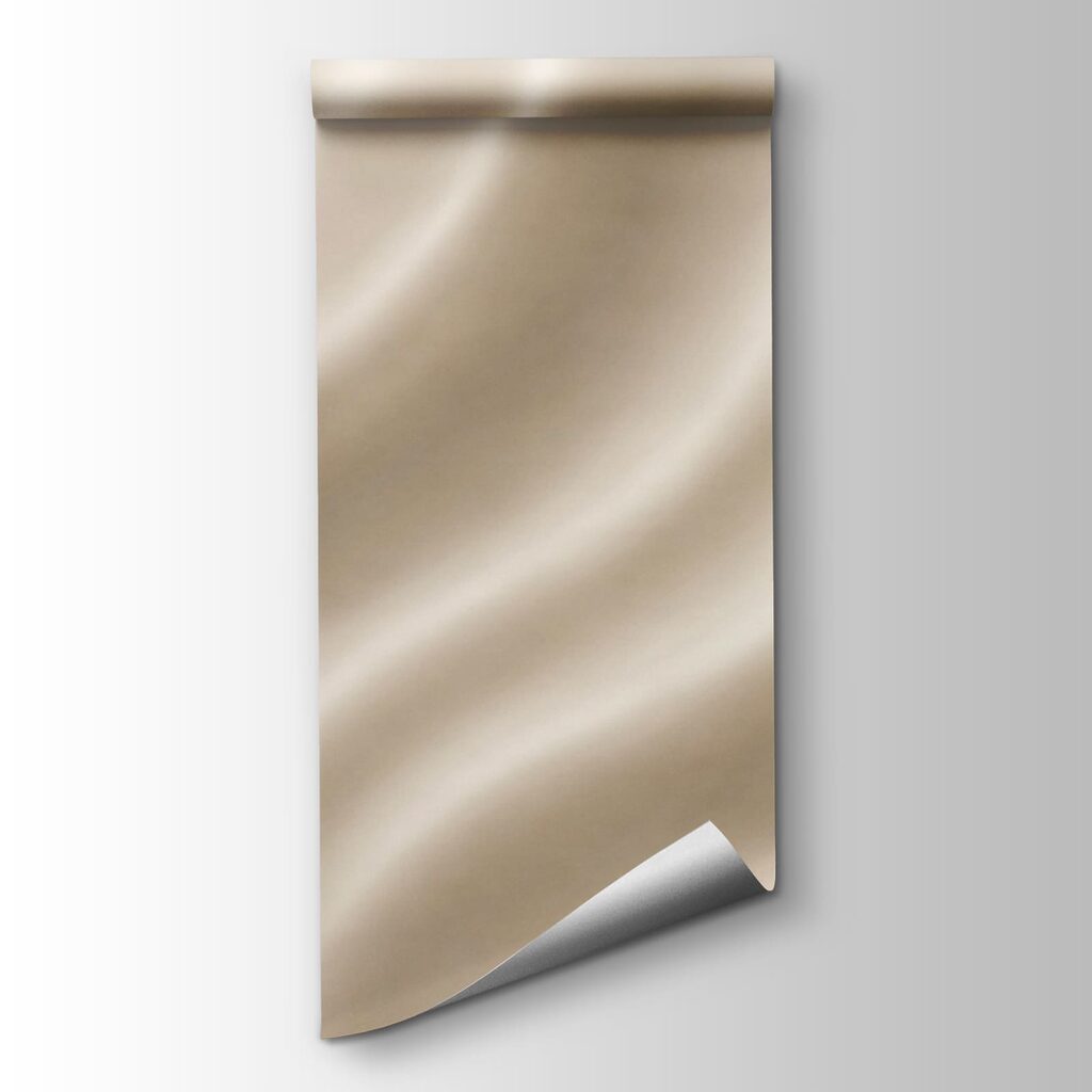 White fabric with wavy folds