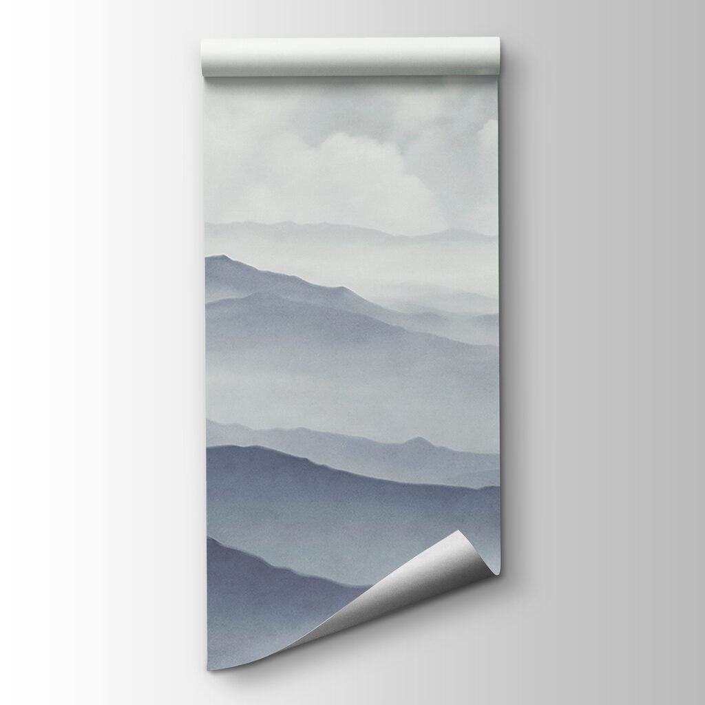 Foggy landscape of mountains Foggy landscape of mountains