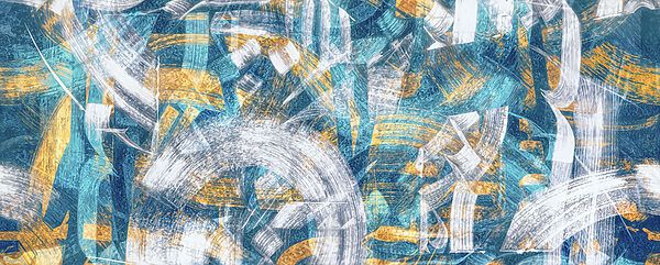 Abstract strokes in vibrant colors