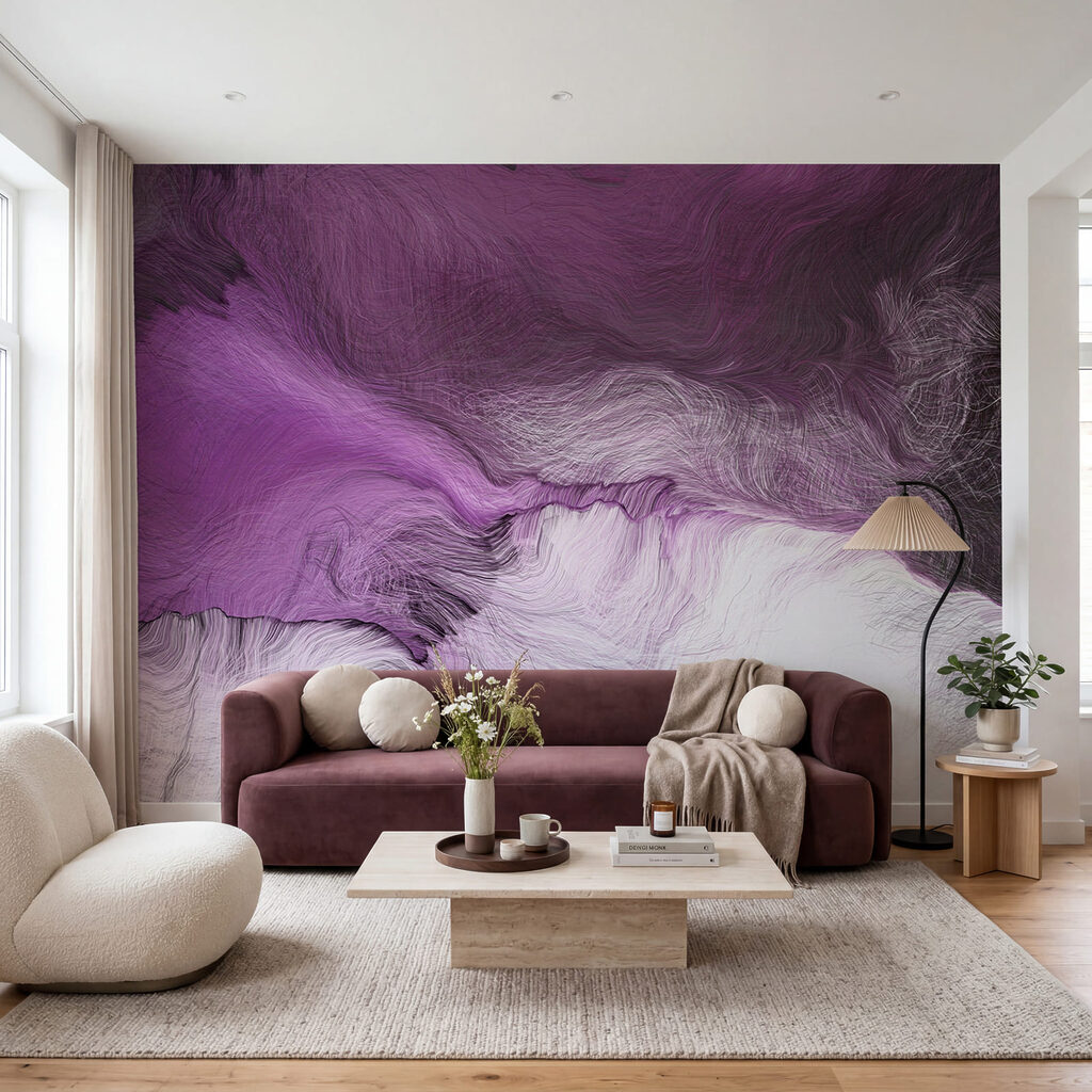 Purple and white painting Purple and white painting